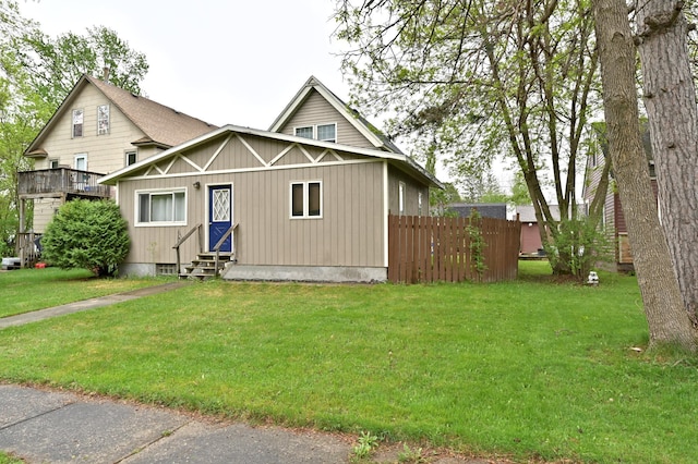 view of front of home with entry steps