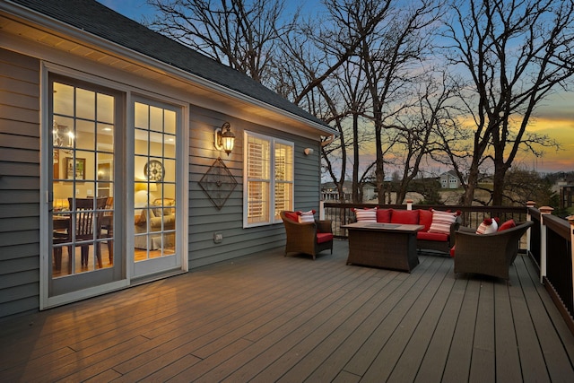 2834 12th Ave NW, Austin, MN 55912 - wooden deck featuring an outdoor hangout area