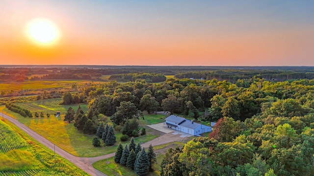 16688 248th St, Long Prairie, MN 56347 - drone / aerial view featuring a rural view and a wooded view