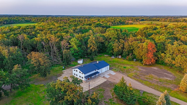 16688 248th St, Long Prairie, MN 56347 - birds eye view of property with a forest view