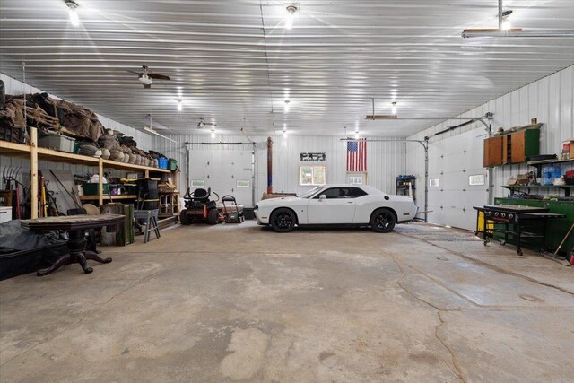 16688 248th St, Long Prairie, MN 56347 - garage with metal wall