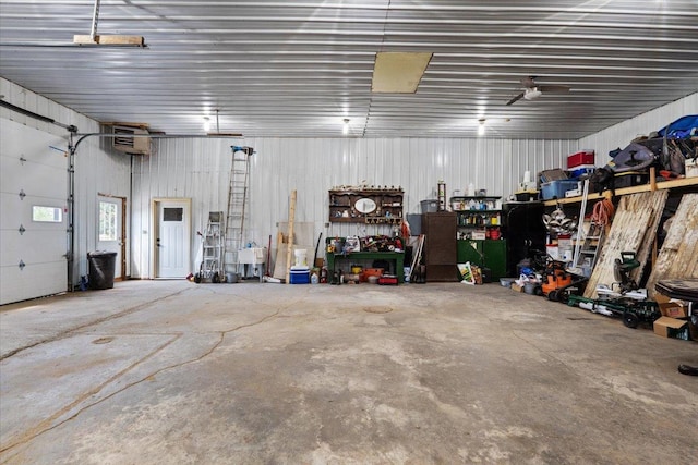 16688 248th St, Long Prairie, MN 56347 - garage with metal wall
