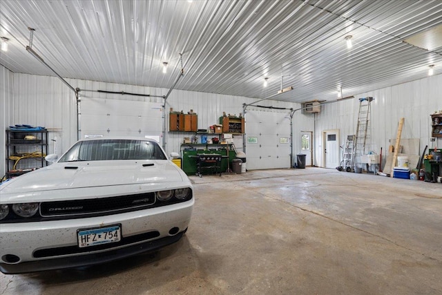 16688 248th St, Long Prairie, MN 56347 - garage with metal wall