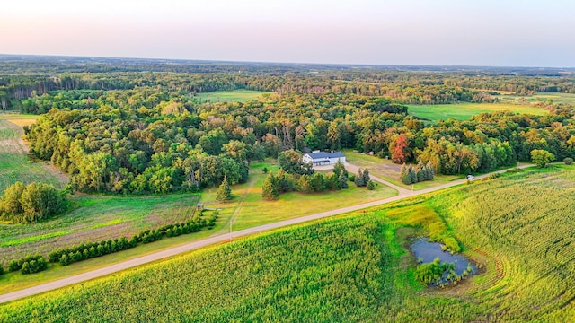 16688 248th St, Long Prairie, MN 56347 - birds eye view of property featuring a rural view and a wooded view