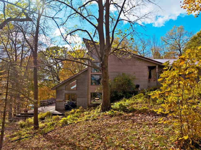 32990 Heilberger Dr, Erhard, MN 56534 - view of home's exterior with a deck