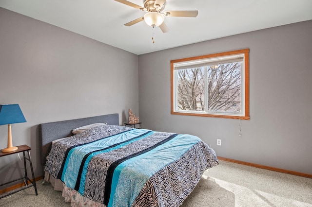 103 8th St N, Sartell, MN 56377 - carpeted bedroom with a ceiling fan and baseboards