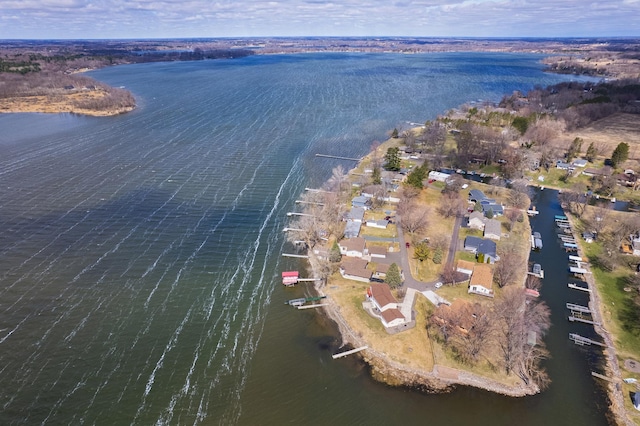50568 Lakeside Cir, Rush City, MN 55069 - aerial view of property and surrounding area featuring a large body of water