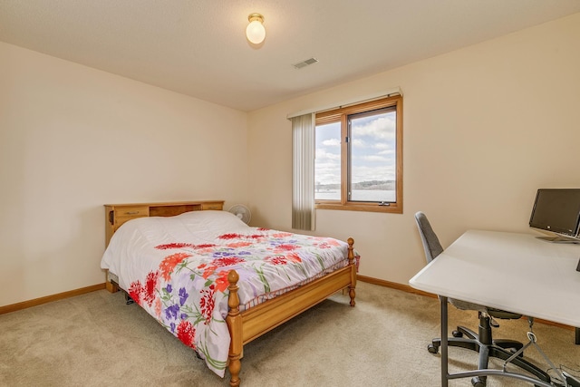 50568 Lakeside Cir, Rush City, MN 55069 - carpeted bedroom with baseboards and an office area