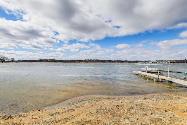 50568 Lakeside Cir, Rush City, MN 55069 - dock featuring a water view