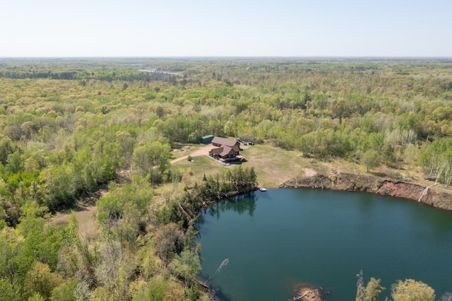 24341 Bluebird Ave, Trommald, MN 56441 - aerial view of a large body of water and a heavily wooded area