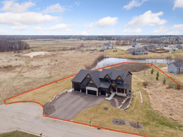2746 154th Ln NE, Ham Lake, MN 55304 - aerial view featuring a rural view and a water view