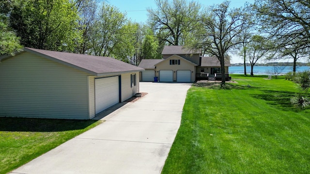 22147 Hillside Beach Rd, Fergus Falls, MN 56537 - garage with a water view