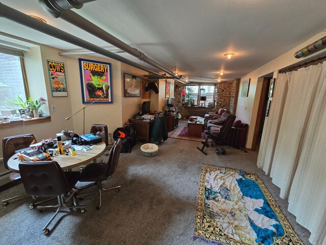 interior space with carpet floors