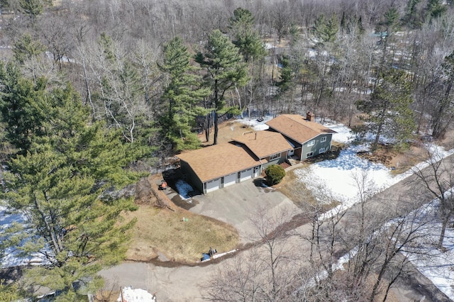50 Maryhill Ln, Aitkin, MN 56431 - aerial view of property and surrounding area with a heavily wooded area