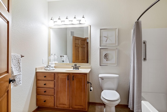 7100 Metro Blvd Unit 206, Edina, MN 55439 - bathroom with vanity, shower / tub combo, toilet, and visible vents