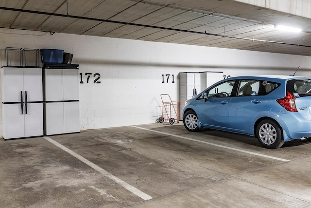 7100 Metro Blvd Unit 206, Edina, MN 55439 - parking garage with concrete block wall