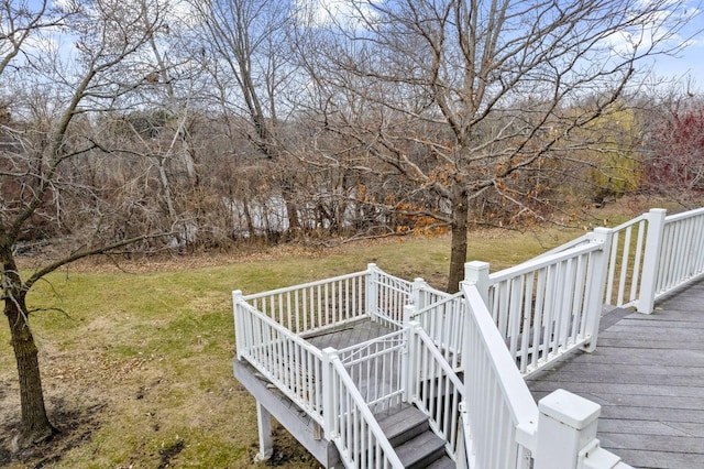 7604 Delaney Blvd, Edina, MN 55439 - deck with a lawn and stairway