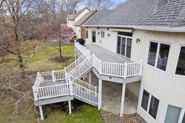 7604 Delaney Blvd, Edina, MN 55439 - wooden terrace with stairway
