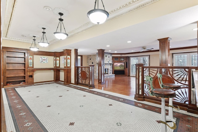 7604 Delaney Blvd, Edina, MN 55439 - common area with ornamental molding and recessed lighting