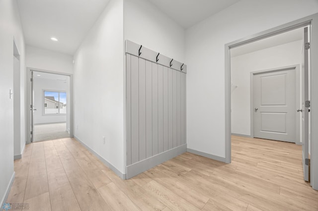 10218 73rd St S, Horace, ND 58047 - mudroom featuring recessed lighting, light wood-style flooring, and baseboards