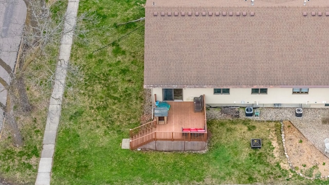 view from above of property