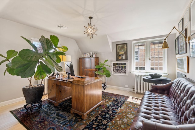4232 Fremont Ave S, Minneapolis, MN 55409 - office area with radiator and wood finished floors
