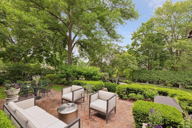 4232 Fremont Ave S, Minneapolis, MN 55409 - view of patio featuring an outdoor living space