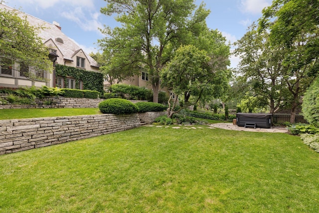 4232 Fremont Ave S, Minneapolis, MN 55409 - view of green lawn with a hot tub