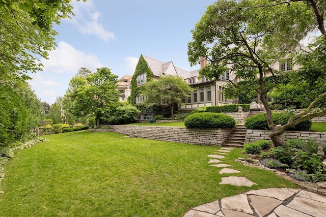 4232 Fremont Ave S, Minneapolis, MN 55409 - view of green lawn with stairway