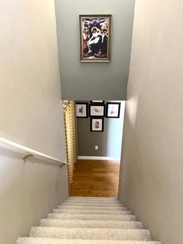 32661 County Road 16, Ross, MN 56751 - stairs featuring wood finished floors