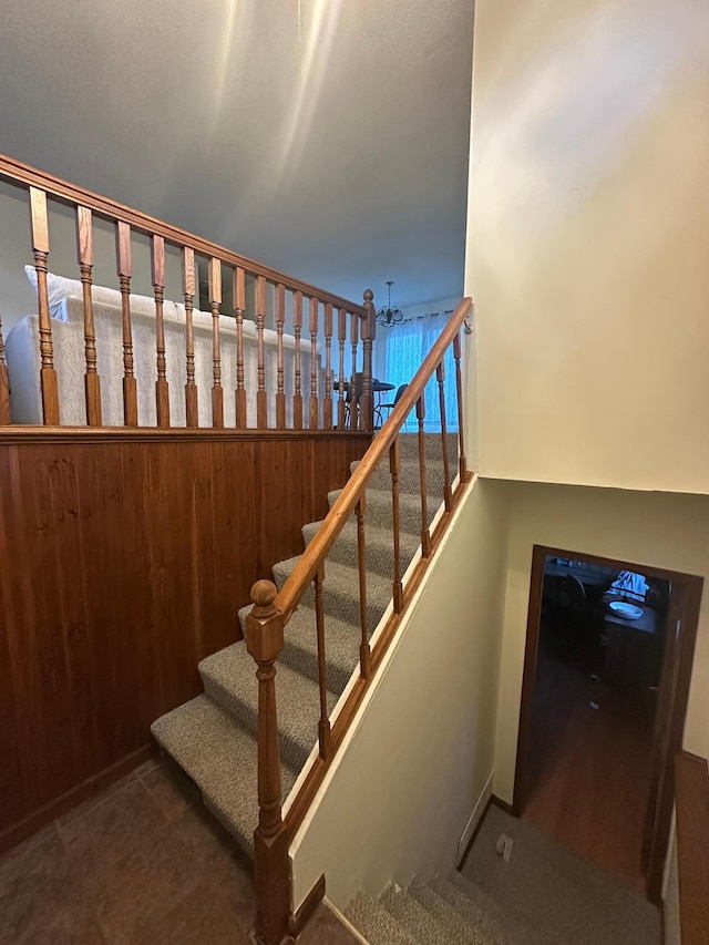 view of stairway