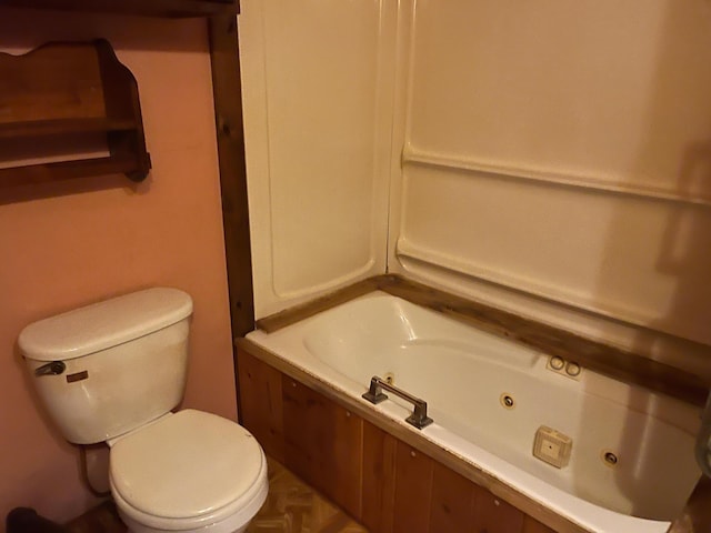 40884 Nature Ave, Fleming Twp, MN 56431 - bathroom with a tub with jets and toilet