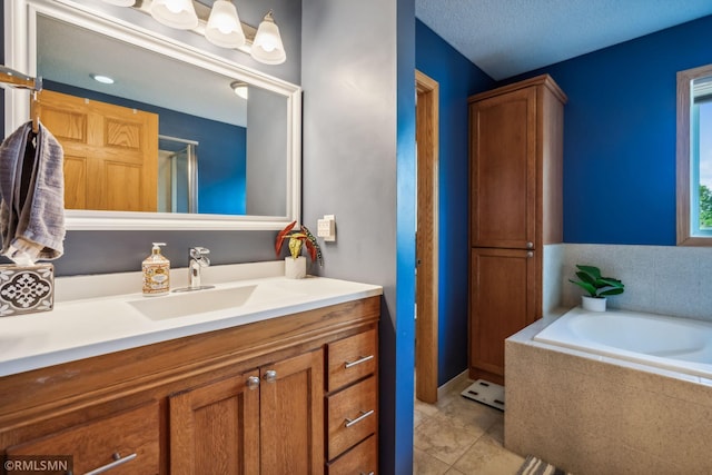 4022 Yosemite Ave S, Saint Louis Park, MN 55416 - full bath with a bath, tile patterned floors, and vanity
