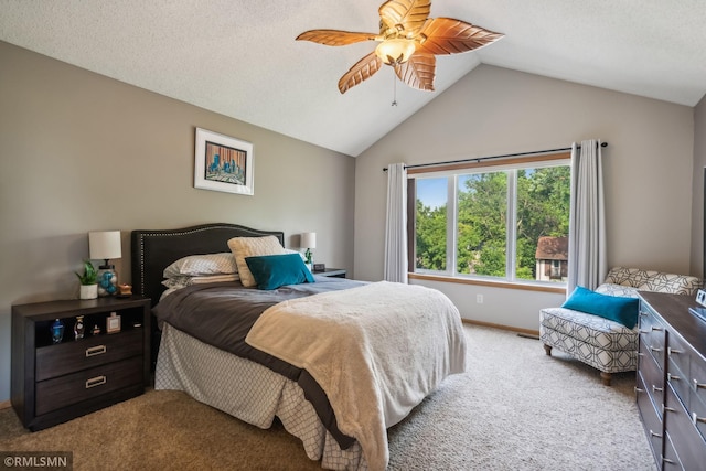 4022 Yosemite Ave S, Saint Louis Park, MN 55416 - carpeted bedroom featuring ceiling fan, lofted ceiling, and baseboards