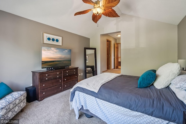 4022 Yosemite Ave S, Saint Louis Park, MN 55416 - bedroom featuring lofted ceiling, a ceiling fan, and carpet flooring
