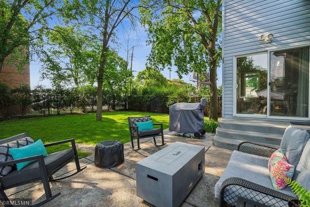 4022 Yosemite Ave S, Saint Louis Park, MN 55416 - view of patio / terrace featuring fence, grilling area, and entry steps