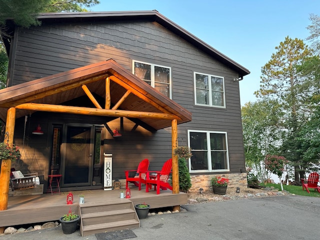 38985 337th Ln, Aitkin, MN 56431 - back of house with a deck