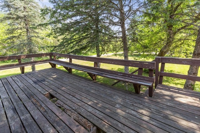 409 Dale Dr SE, Remer, MN 56672 - view of wooden terrace