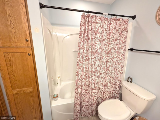 902 Meadow Lark Ln, Long Prairie, MN 56347 - full bathroom with toilet and shower / bath combination with curtain