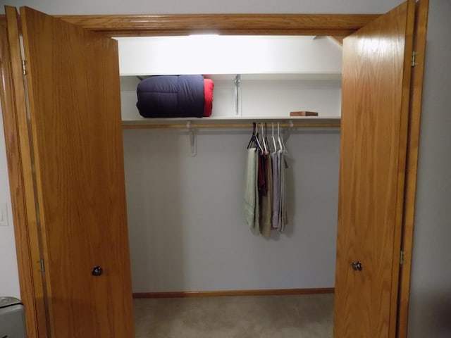 view of closet