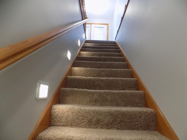 view of staircase
