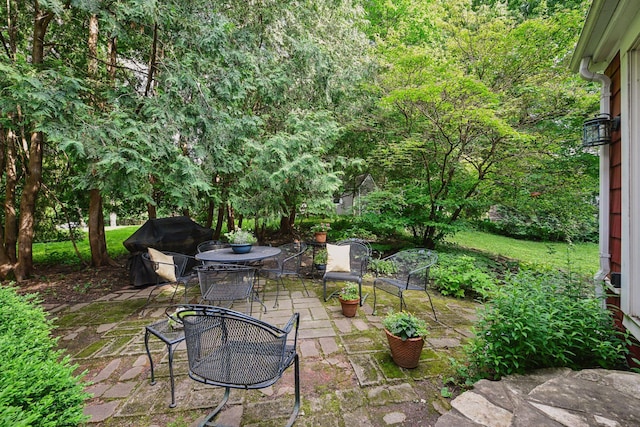 19135 Highland Ave, Deephaven, MN 55391 - view of patio / terrace featuring outdoor dining area