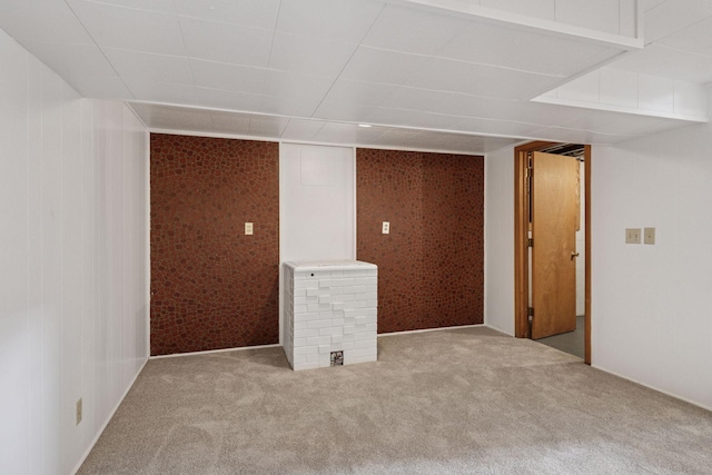 finished below grade area with carpet