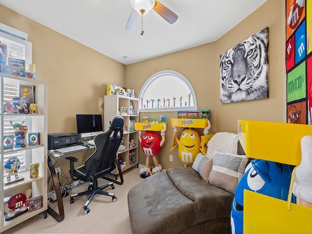 11004 Oregon Curv, Bloomington, MN 55438 - home office with carpet floors and ceiling fan