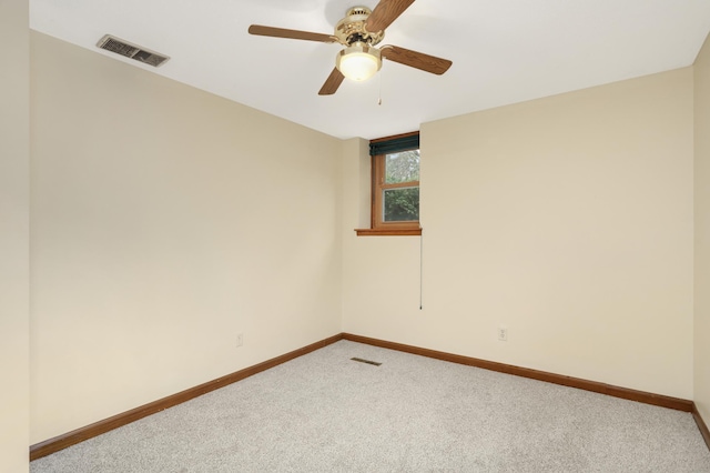 3308 Gate Rd, Saint Anthony, MN 55418 - empty room with baseboards, carpet floors, and a ceiling fan