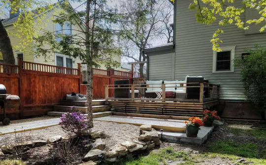 919 6th Ave S, Stillwater, MN 55082 - view of yard featuring a deck