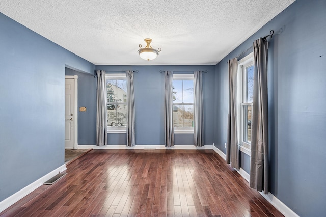 919 6th Ave S, Stillwater, MN 55082 - empty room featuring hardwood / wood-style floors and a textured ceiling