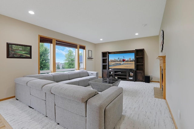 27130 Hickory Ridge Dr, Elko New Market, MN 55020 - living area featuring baseboards and recessed lighting