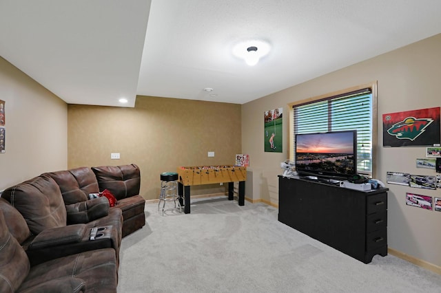 27130 Hickory Ridge Dr, Elko New Market, MN 55020 - living room with baseboards and light colored carpet
