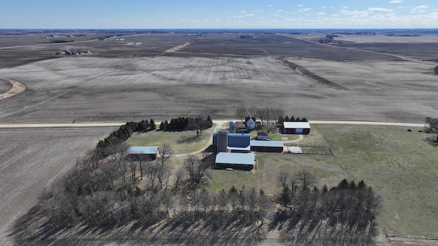bird's eye view featuring a rural view